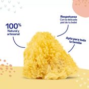 miniatura esponja para el cuidado del bebe 100% natural