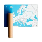 miniatura Mapa gigante Europa Mudo físico-político