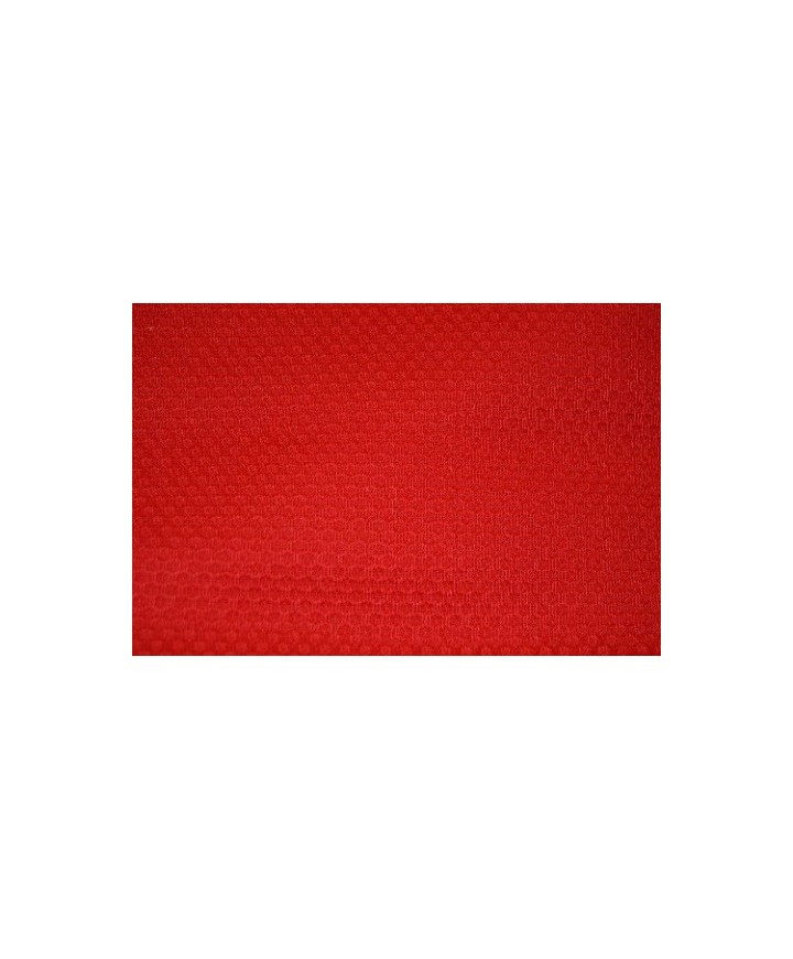 Piqué nido de abeja rojo