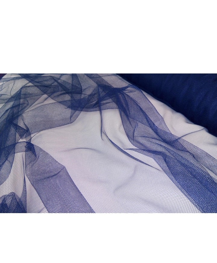Tul sedoso azul marino 1