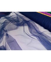 miniatura Tul sedoso azul marino 2