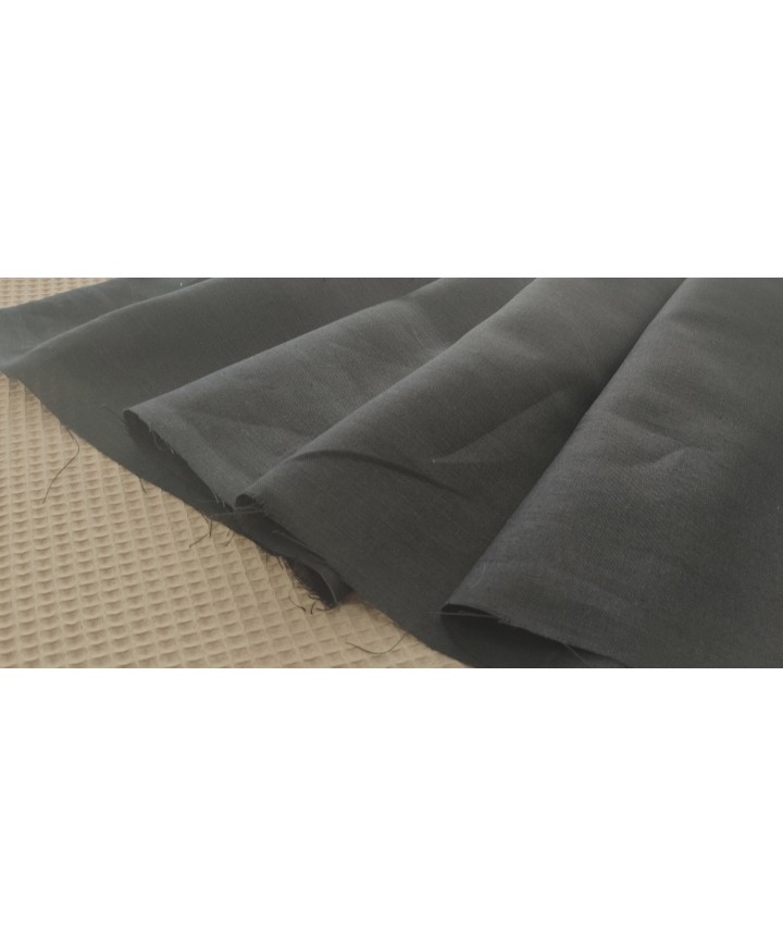 Telas R.G. Samaranch Lino negro 50% algodón 50% lino 1,50 de ancho