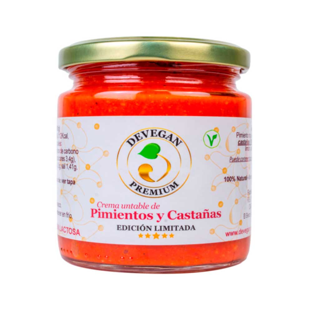 Crema untable de Pimientos y Castañas