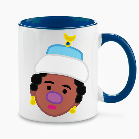 Taza personalizada de los gigantes y cabezudos de Pamplona: Esther Arata