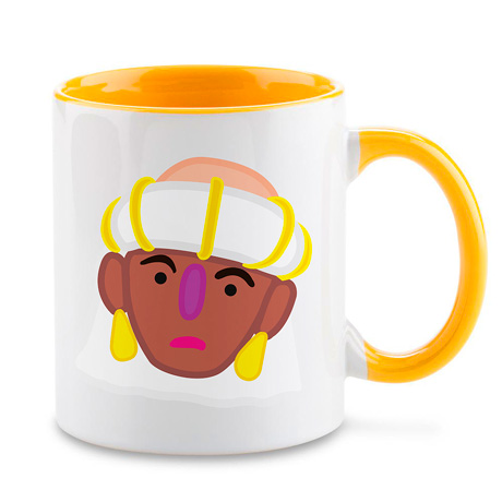 Taza personalizada de los gigantes y cabezudos de Pamplona: Larancha-la