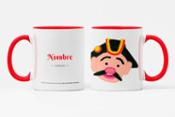 miniatura Taza personalizada de los gigantes y cabezudos de Pamplona: Coletas