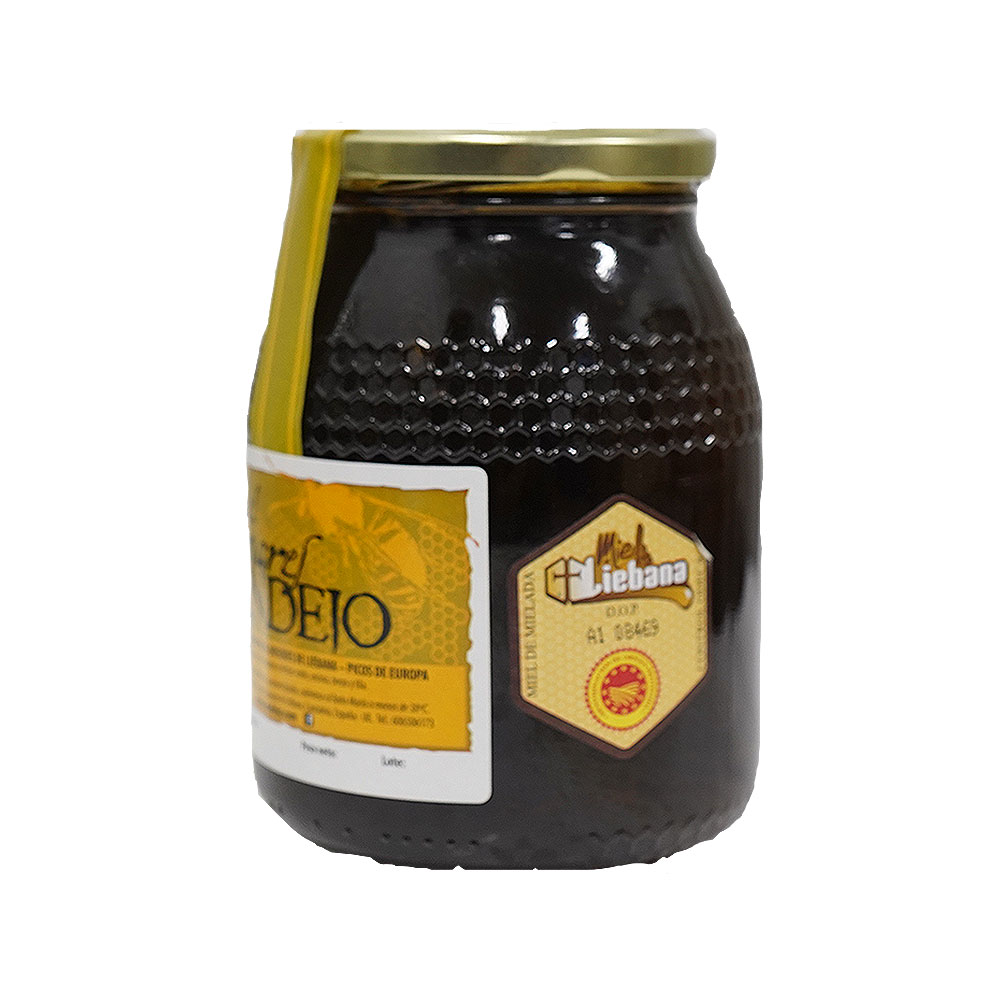 miniatura Tarro de un kilogramo de miel de bosque Colmenares de Vendejo, miel de Liébana, Cantabria