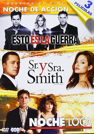 DVDTOTAL Maraton De Cine: Noche De Accion : Esto Es La Guerra / Sr Y Sra Smith / Noche Loca - Tri [DVD] [dvd] [2012]