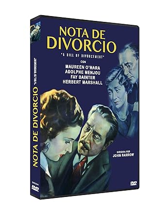 DVDTOTAL Nota de Divorcio DVD 1940 A Bill of Divorcement [dvd] [2018]