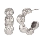 miniatura Pendiente Acero - Semi Aro 25 mm