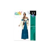 miniatura Disfraz Dama Medieval Mujer Adulto Noble Azul - Talla XS-S