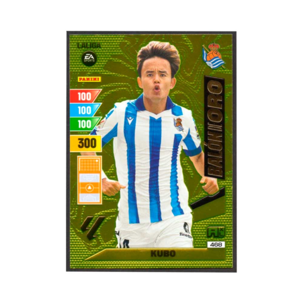 Balón de Oro Takefusa KUBO 468 Real Sociedad cromo Adrenalyn XL 2023 2024 La liga 23/24