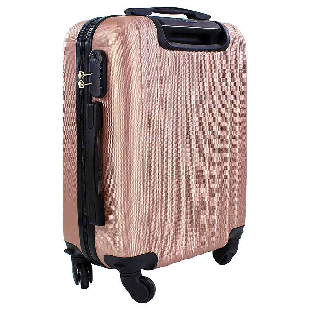 Coshano Maleta pequeña 55x35x20cm 37 litros de viaje equipaje de mano cabina para viajar Oro rosa