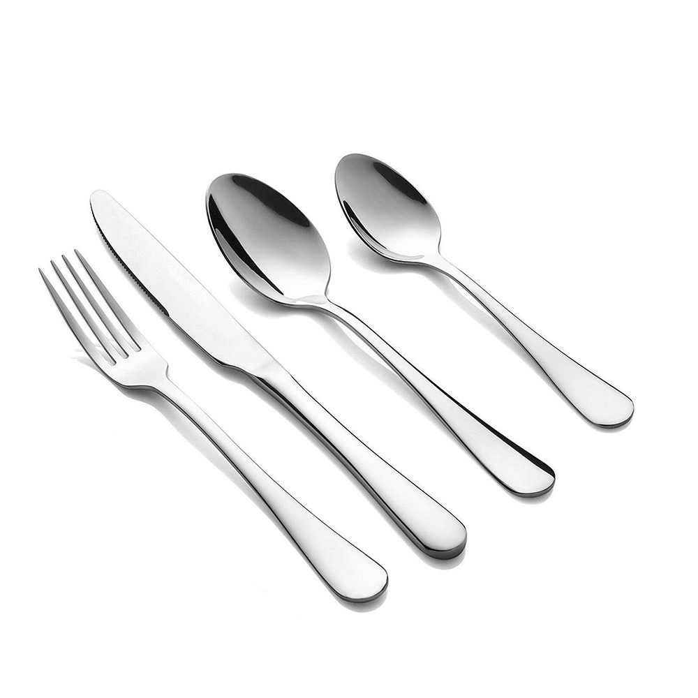 Elite Set de cubiertos cubertería 60 Piezas en acero inoxidable.