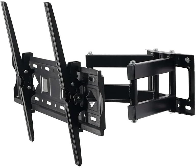 Coshano Soporte de Pared para Televisor 26-65 Giratorio inclinable Pantallas Planas y Curvas con Doble Brazo 40kg