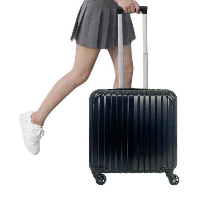 Coshano Maletín, Maleta Comercial piloto, equipaje de mano cabina, 4 ruedas giratorias 360º Color negro