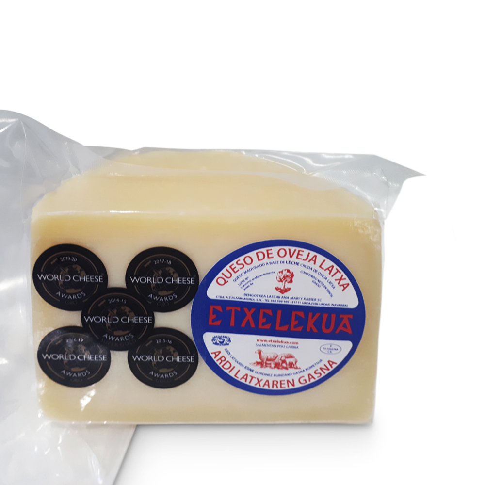AUTÉNTICO QUESO SEMICURADO DE OVEJA  LATXA - 2 X  700 gr