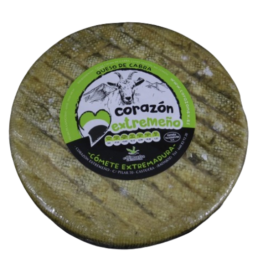 Queso Artesano de Cabra Corazón Extremeño - Pieza de 800 g