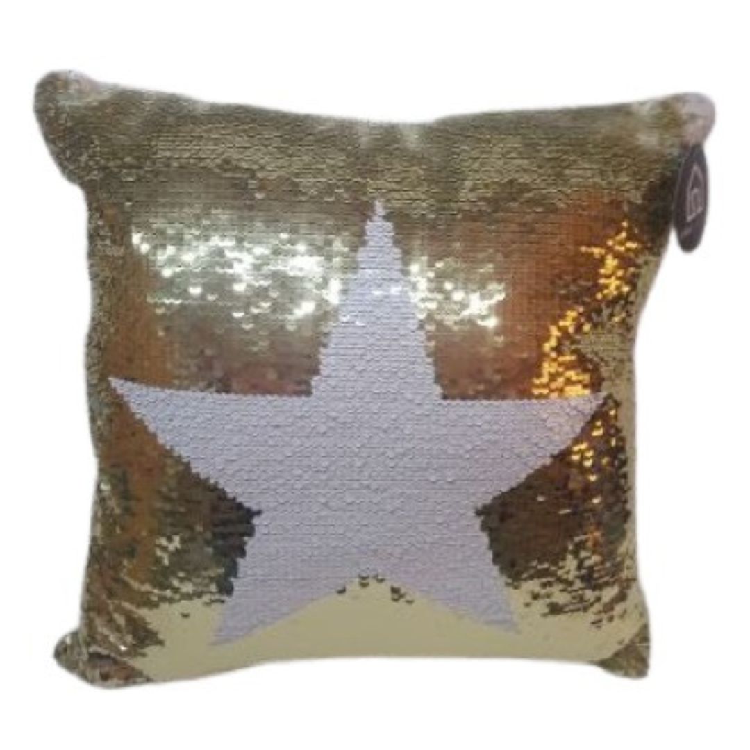 Cojin Lentejuelas Dorado
