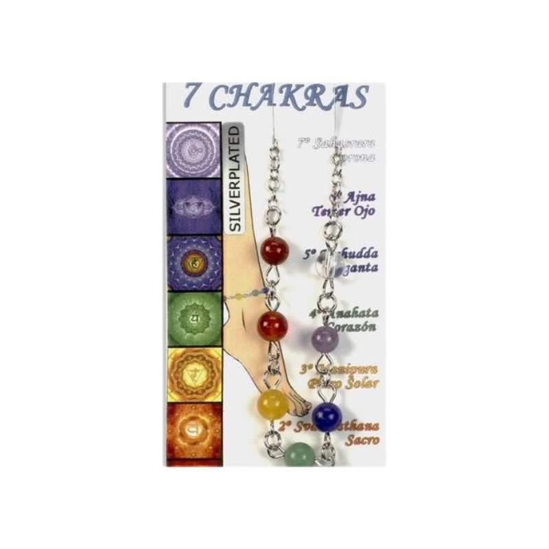 Tobillera regulable de los 7 chakras