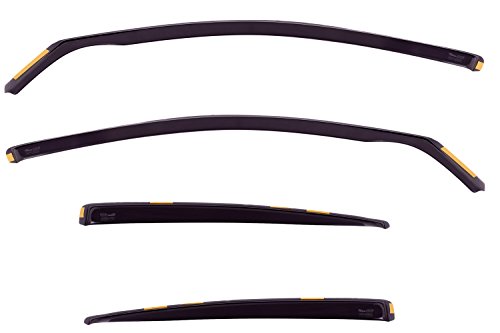 Car Lux 1 kit Deflectores de ventanilla de aire delanteros y traseros a medida para  Renault Megane IV