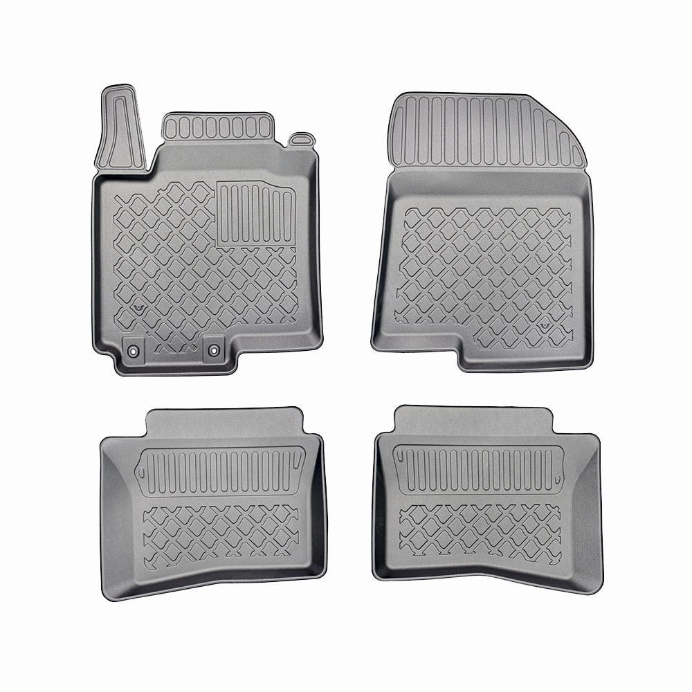 Car Lux Alfombrillas de goma tipo cubeta para Hyundai i20 III desde 2020