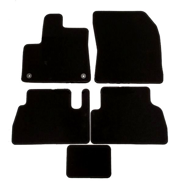 Car Lux Alfombras Alfombrillas a medida Velour para FIAT Doblò III desde 2023