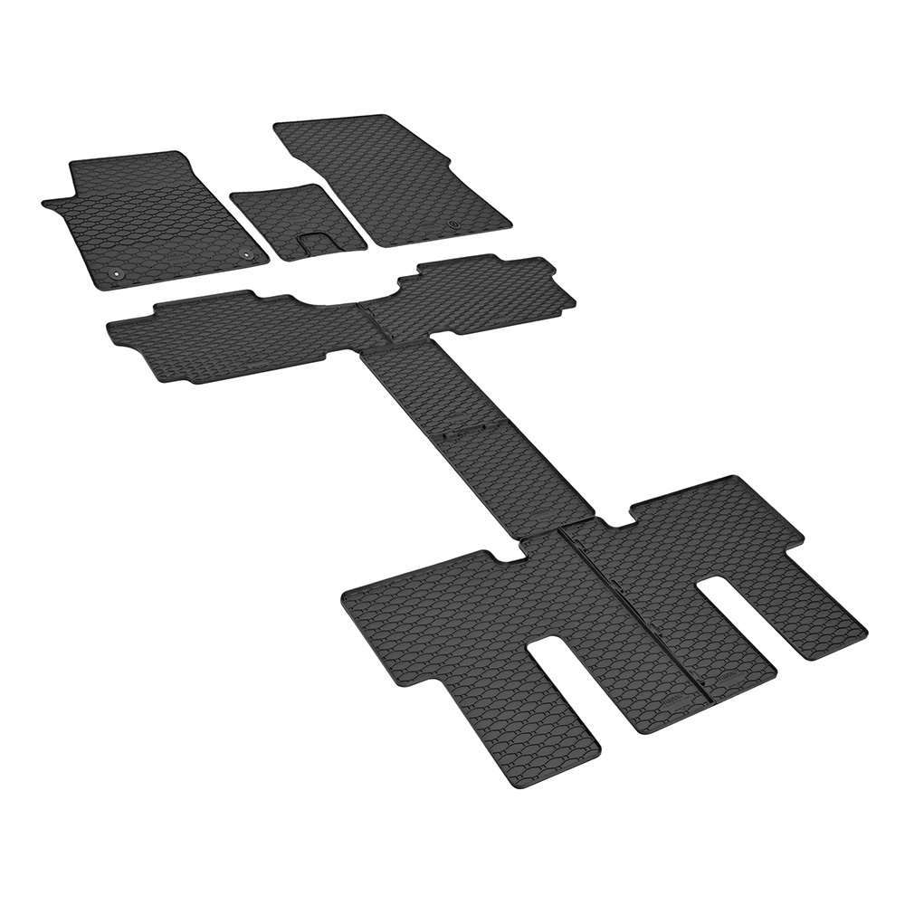 Car Lux Alfombras alfombrillas de goma a medida para Hyundai Staria con 7 plazas desde 2022