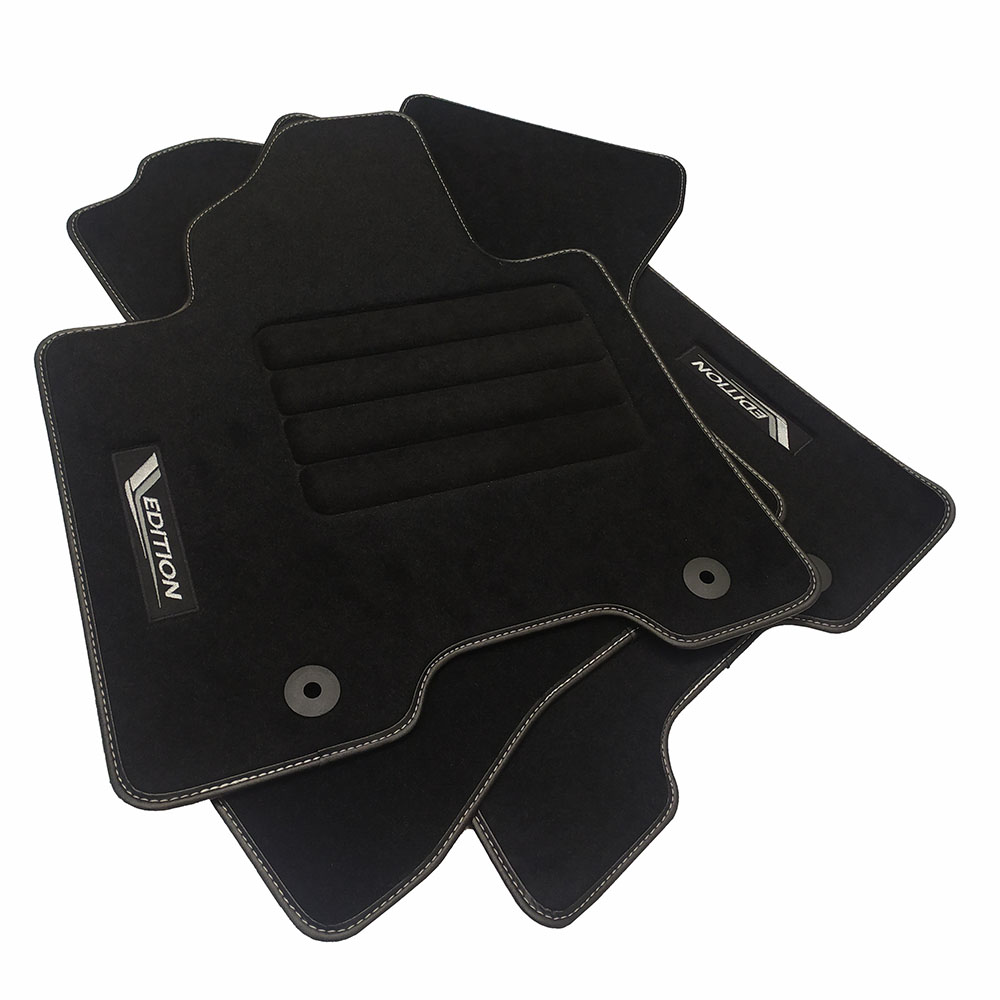 Car Lux Alfombras alfombrillas en moqueta velour con lolgo a medida para KIA Sportage desde 2016 hasta 2022