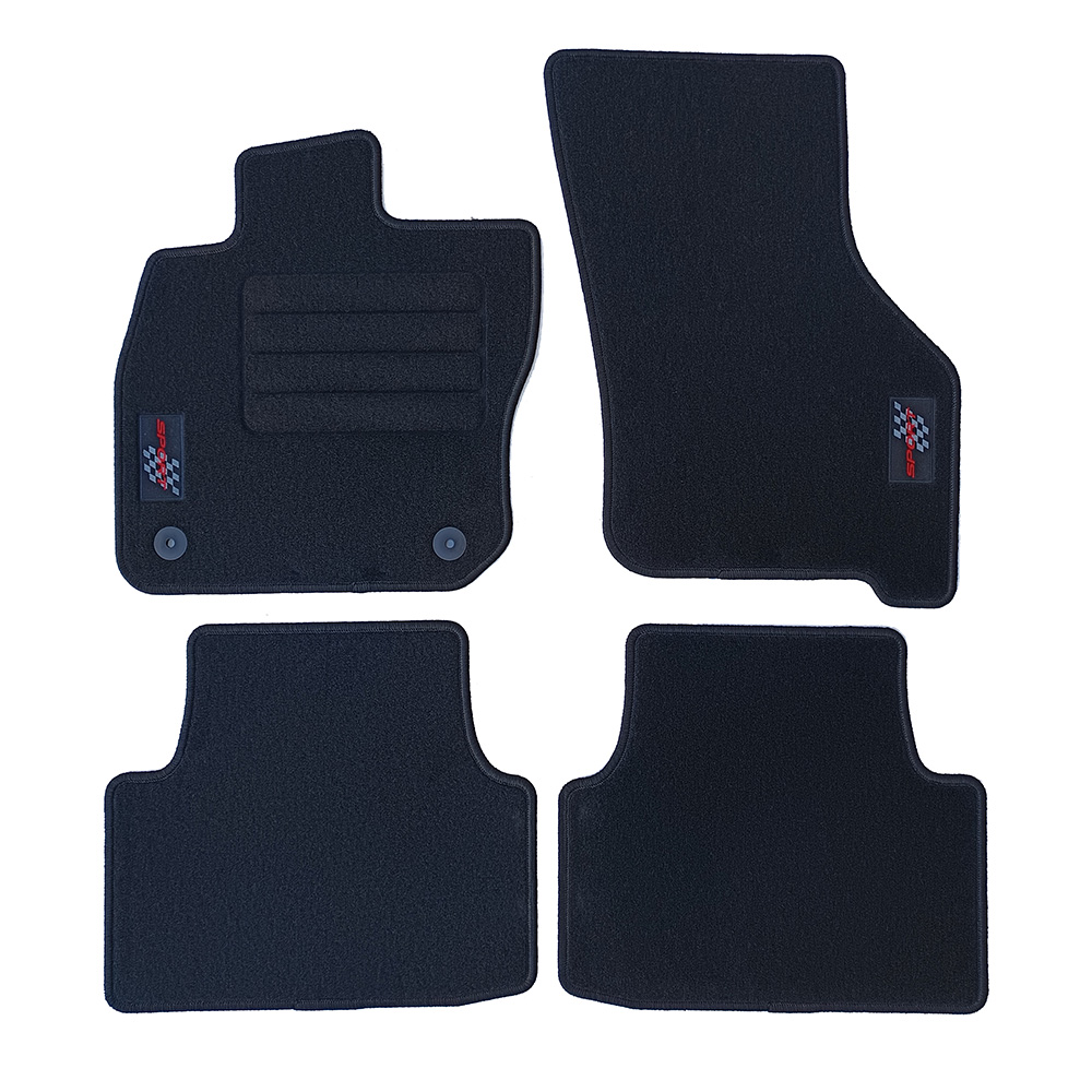 Car Lux Alfombras Alfombrillas en moqueta velour a medida para Cupra Leon IV KL eTSI desde 2020