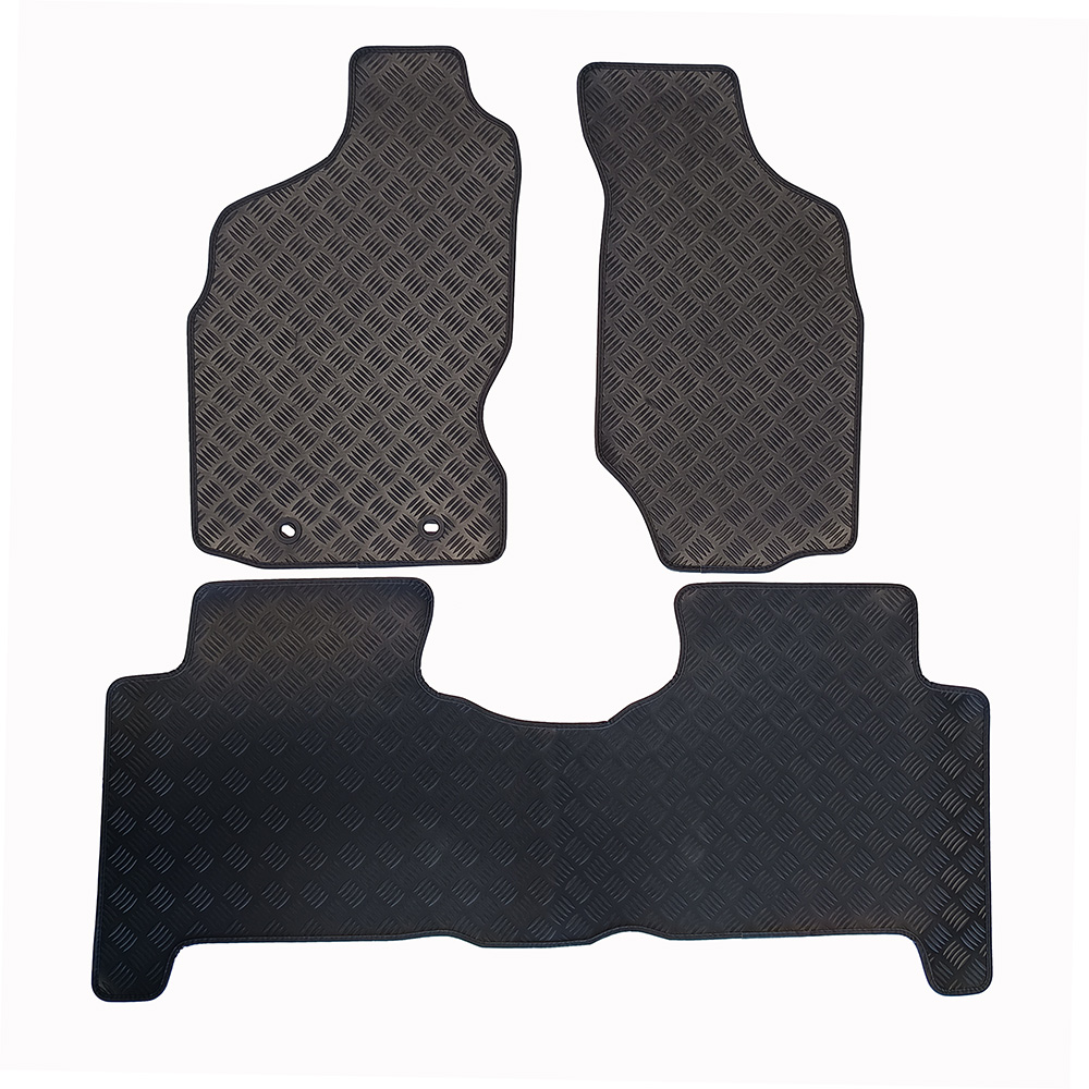 Car Lux Alfombras Alfombrillas a medida de goma para Nissan Terrano II Largo