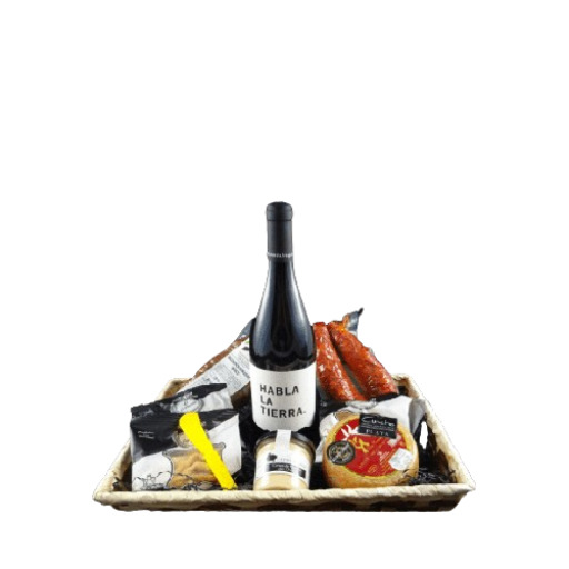 Corazón Extremeño Cesta Regalo Navidad Cesta-Lote pack Picoteo