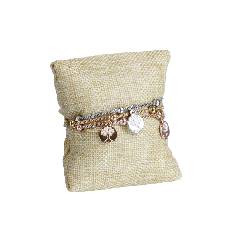 Pulsera árbol de la vida triple 170 mm - cierre de imán