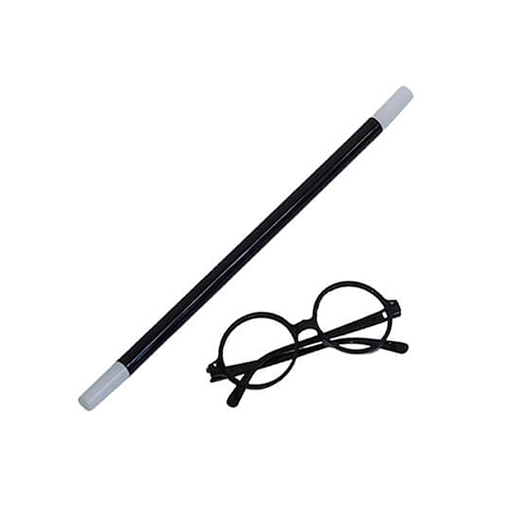 Set Varita con gafas mago