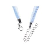 miniatura Collar de organza azul cielo con cierre regulable 50 cm 2