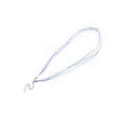 miniatura Collar de organza azul cielo con cierre regulable 50 cm 1