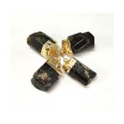 miniatura Colgante Turmalina Negra en bruto 26~46x16~28x11~25 mm 2