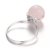 miniatura Pack de 3 anillos con minerales rígidos 19 mm diámetro 2