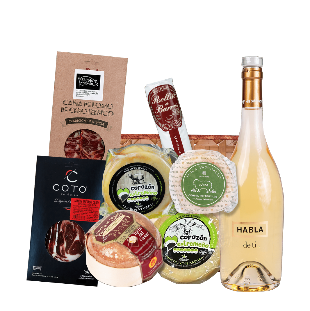 Corazón Extremeño Cesta Gourmet Fregenal