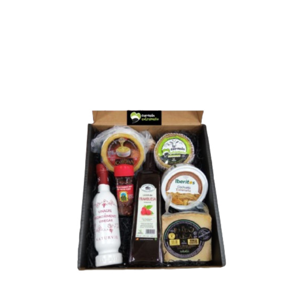 Corazón Extremeño Cesta Regalo Navidad Lote Gourmet Jerte