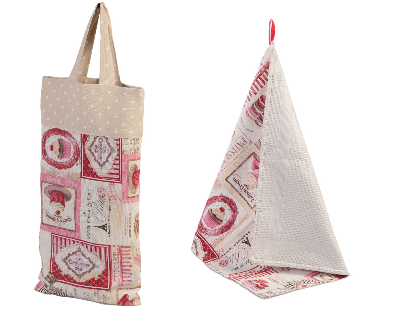 Bolsa de pan y paño  pasteles