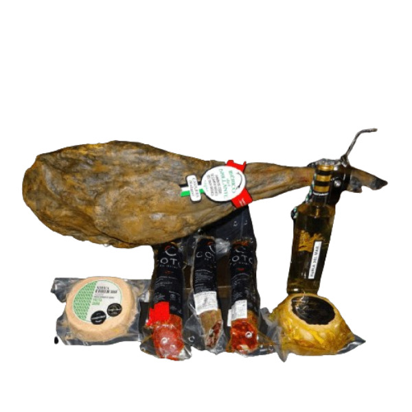 Corazón Extremeño Cesta Regalo Navidad Lote Gourmet Cuacos de Yuste