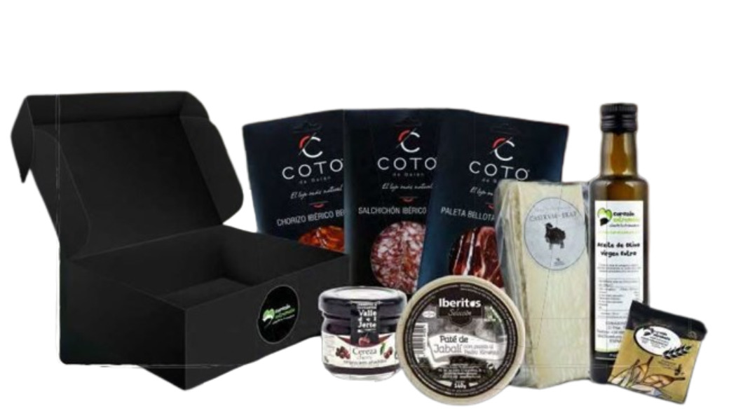 Corazón Extremeño Cesta Regalo Navidad Lote Gourmet Albalá