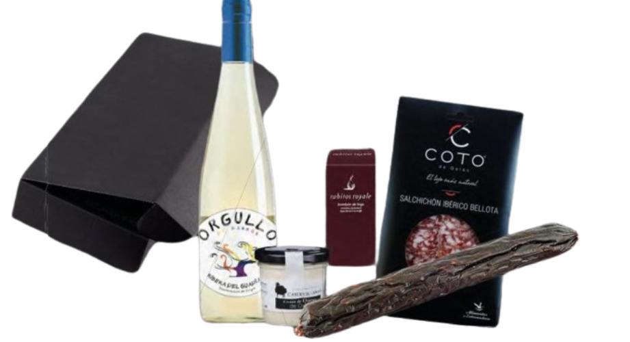 Corazón Extremeño Cesta Regalo Navidad Lote Gourmet CEX N º 5