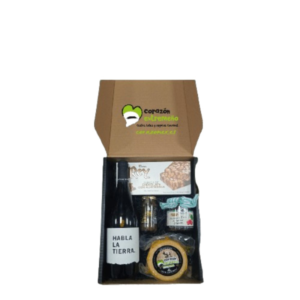 Corazón Extremeño Cesta Regalo Navidad Lote Gourmet Vegano