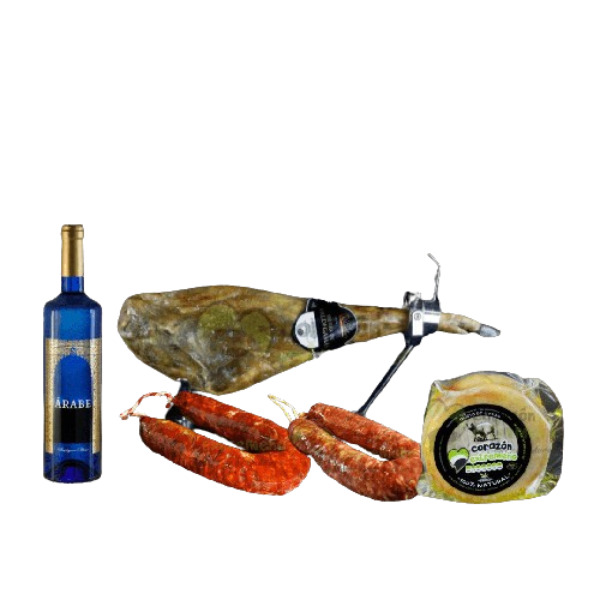 Corazón Extremeño Cesta Regalo Navidad Lote Gourmet Jamón Supreme