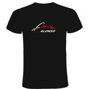 miniatura Camiseta negra Fernando Alonso