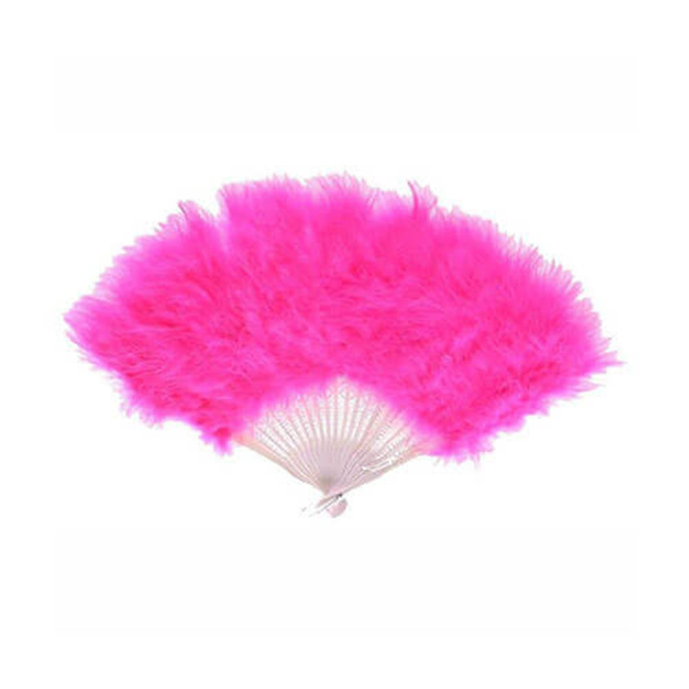 ABANICO PLUMAS FUCSIA ACCESORIO FIESTA