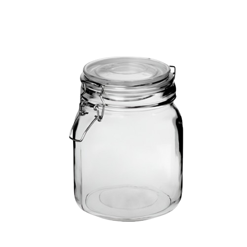 Tarros de Cristal Herméticos 1 litro - Con Etiquetas + Ebook de 102 Recetas