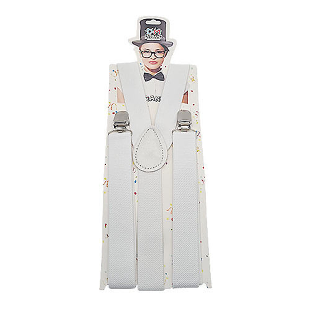 TIRANTES BLANCOS LISOS ADULTO